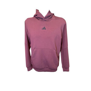Men's Adidas Maroon D4T Hoodie Size L with Dark Grey Logo